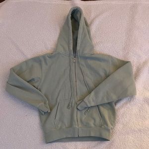 brandy melville x john galt green zip up